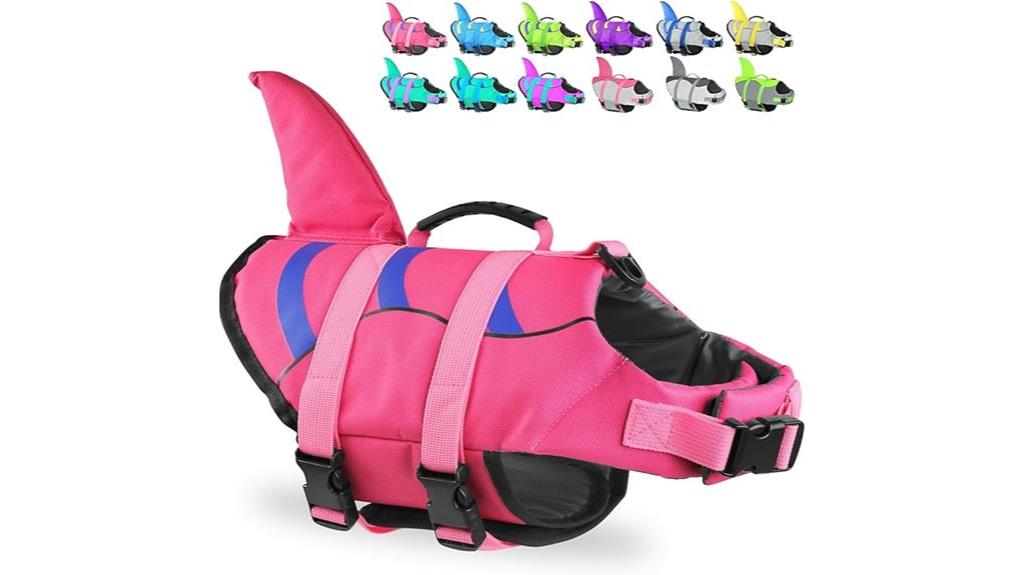 dog life jacket with handle