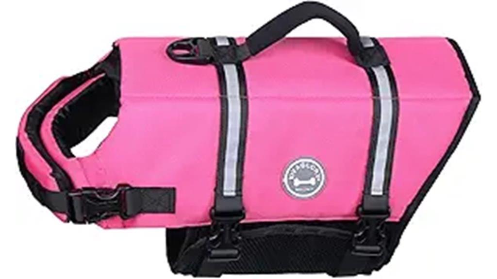 dog life vest pink large