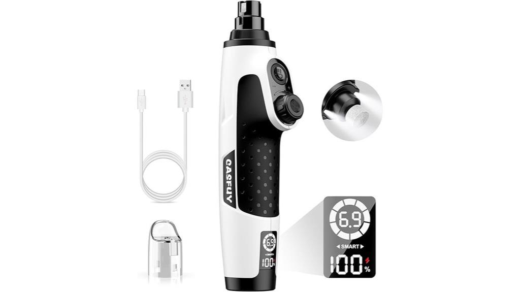 dog nail grinder with led