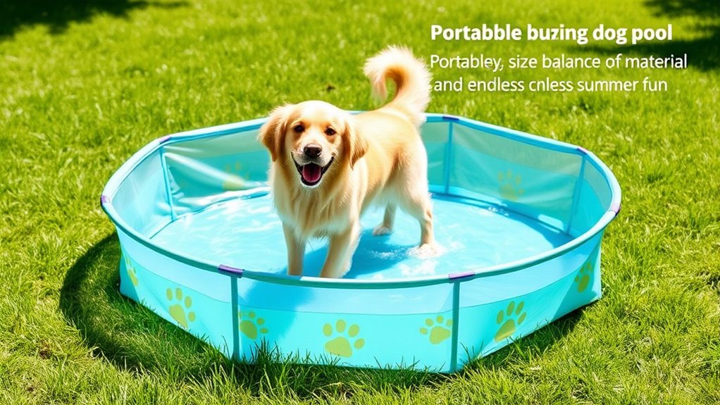 dog pool size and safety