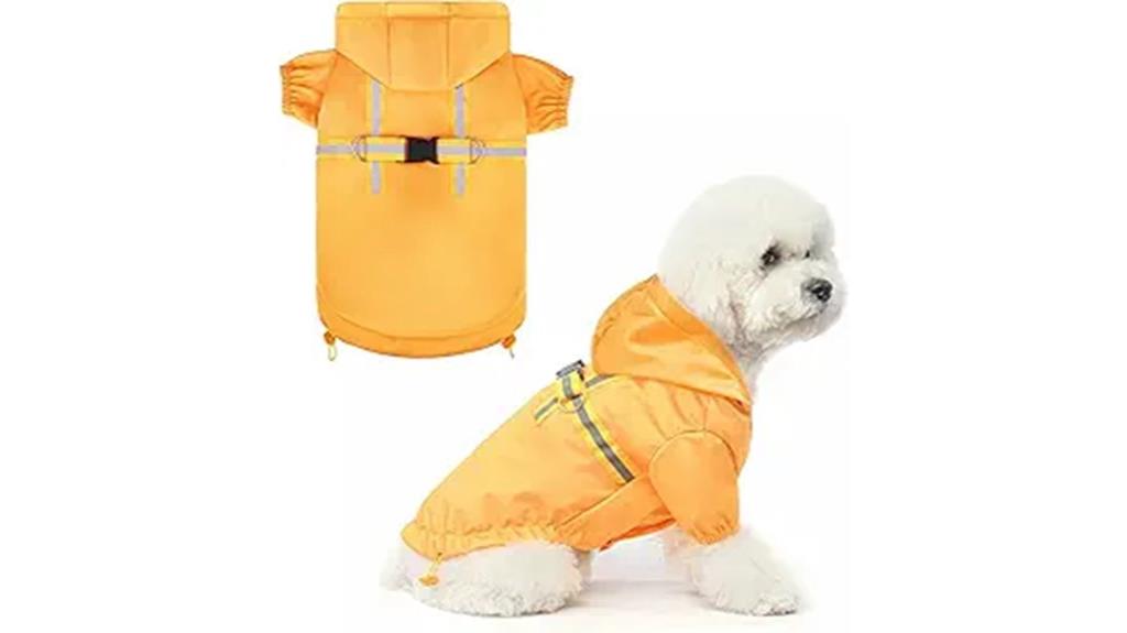 dog raincoat with harness