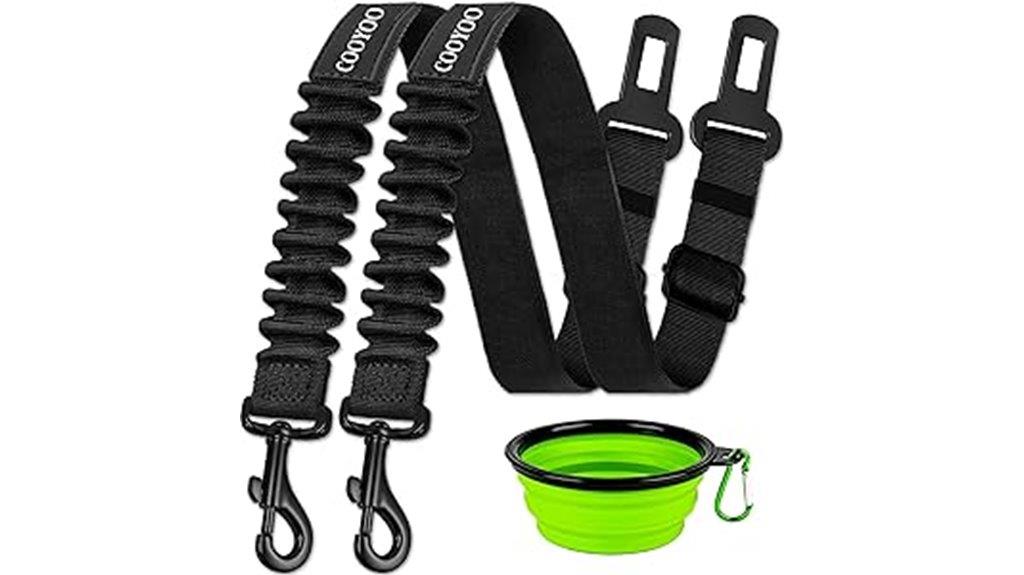 dog seat belt set
