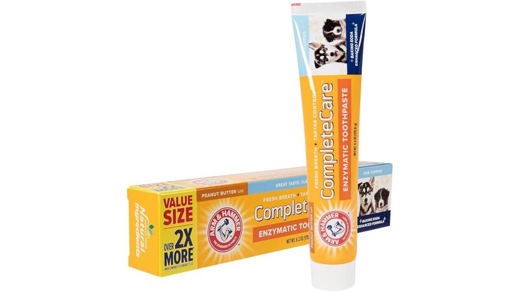 dog toothpaste with peanut flavor