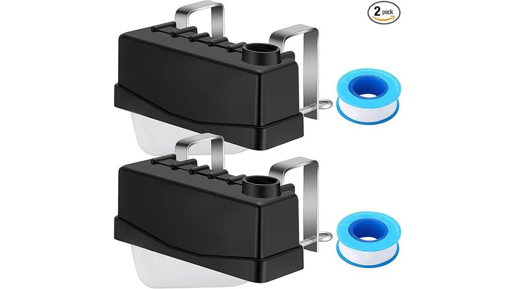 dual livestock water valves