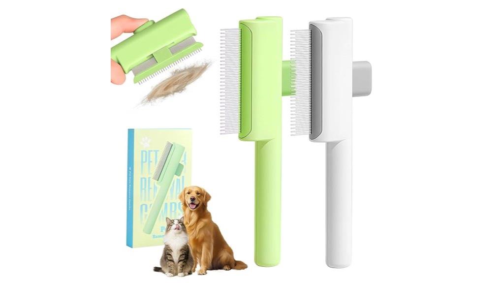 dual pack pet flea comb