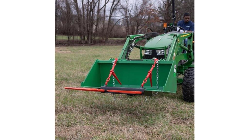 dual prong hay bale spear