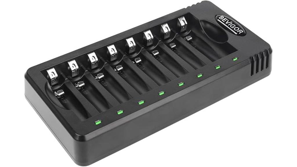 eight bay usb battery charger