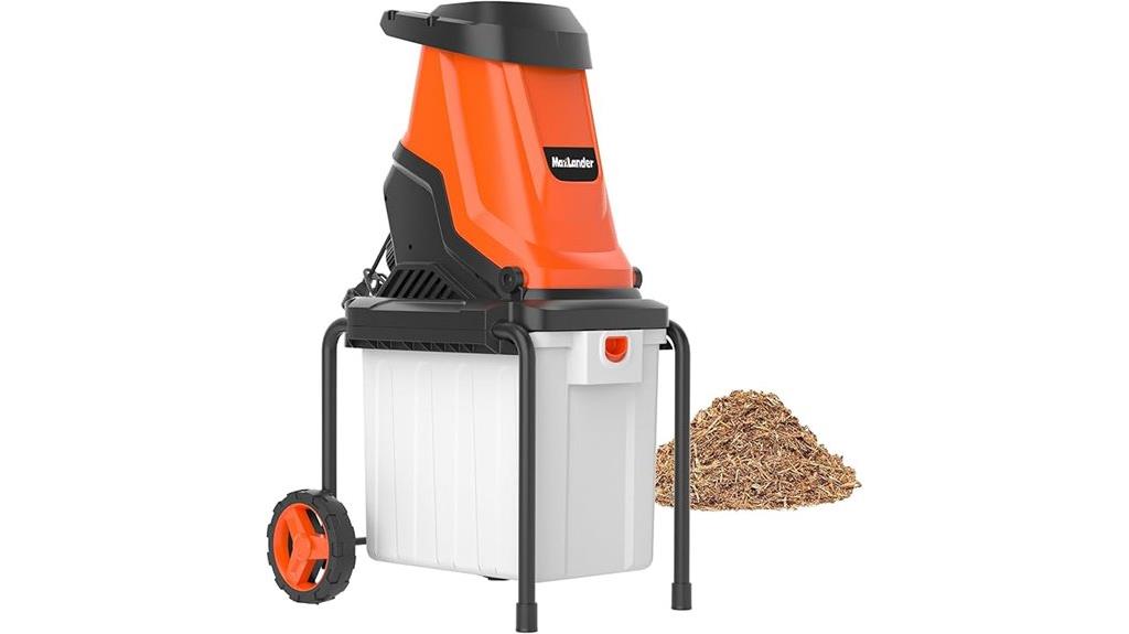 electric wood shredder bin