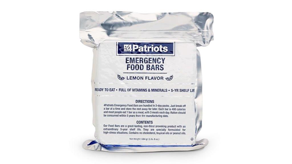 emergency food bars