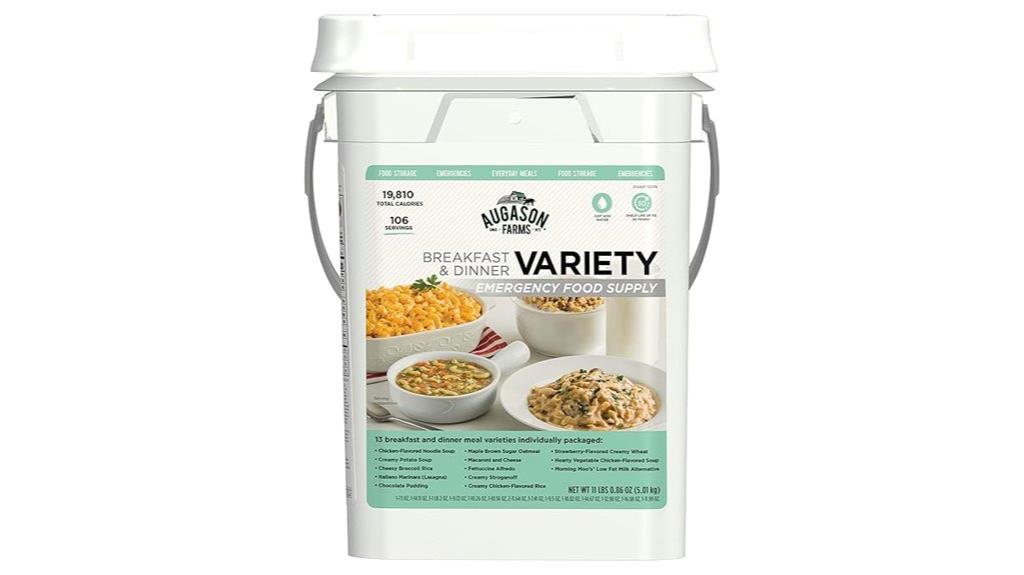emergency food supply pail