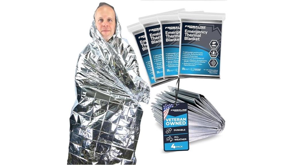 emergency thermal blankets pack