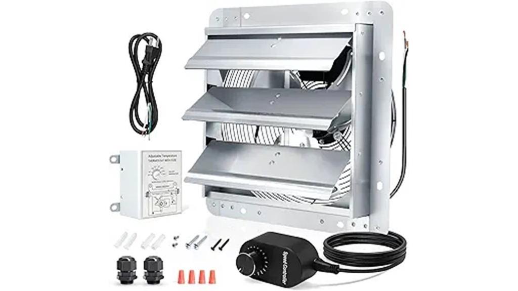 exhaust fan with thermostat