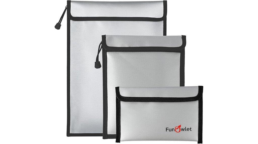 fireproof waterproof document bag