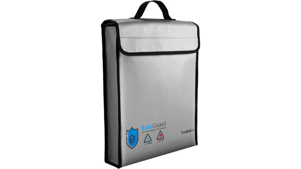 fireproof waterproof document bag