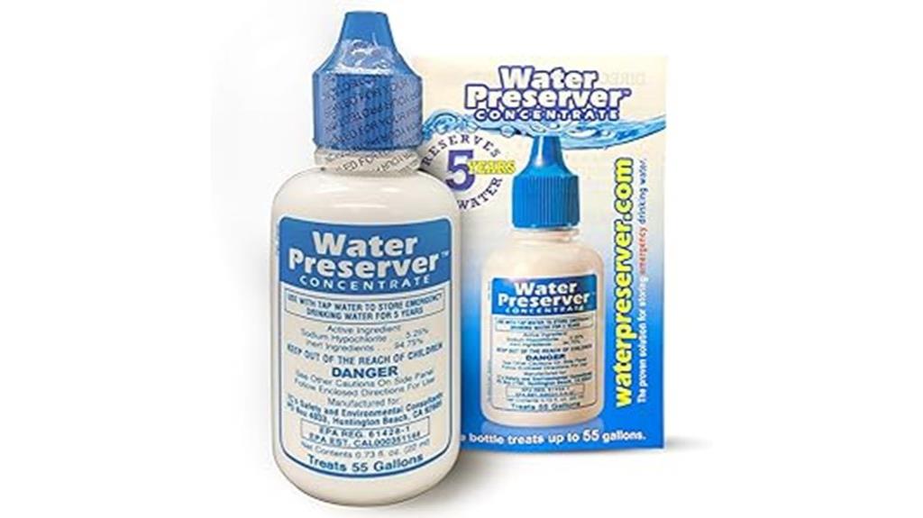 five year water preserver