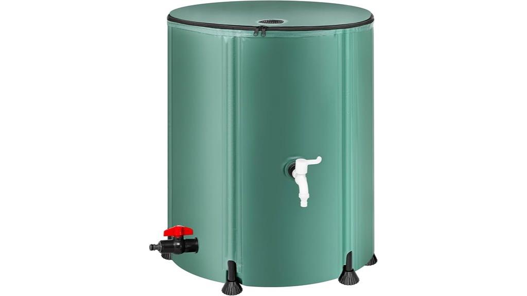 flexible 53 gallon rain barrel