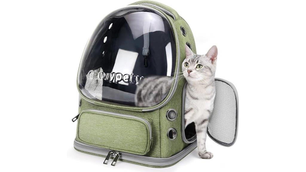 foldable transparent cat backpack