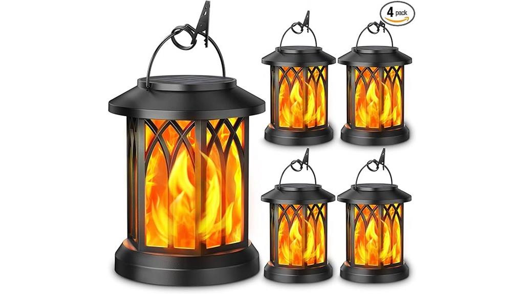 four pack solar lanterns