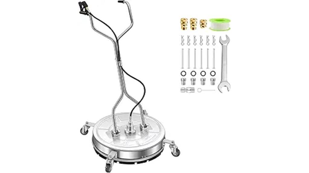 four wheel pressure cleaner