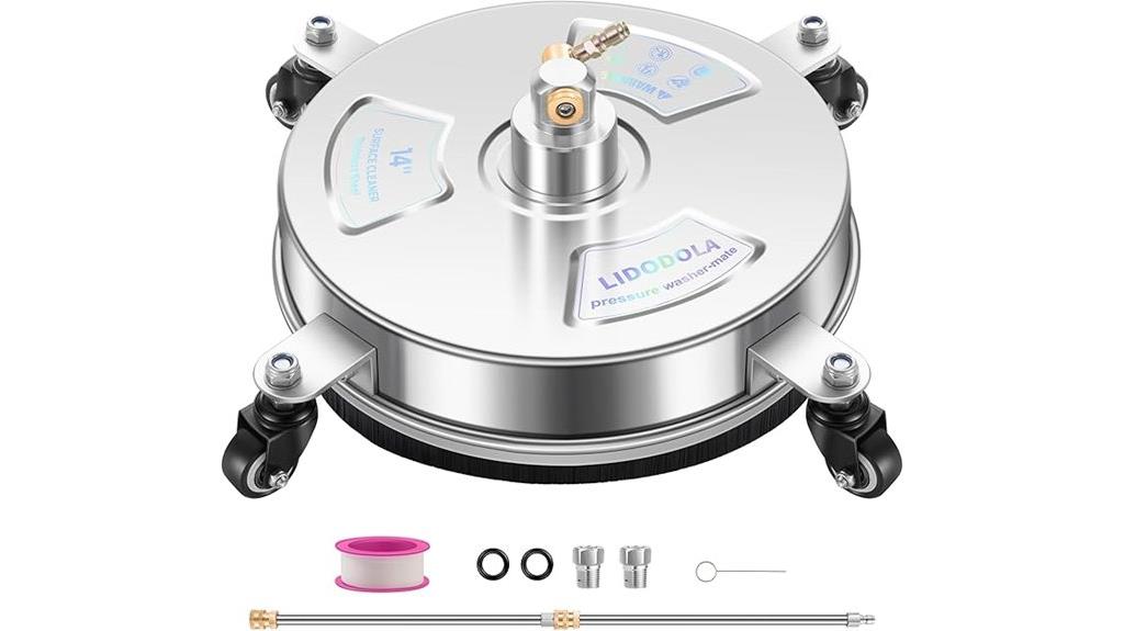 four wheel pressure washer cleaner