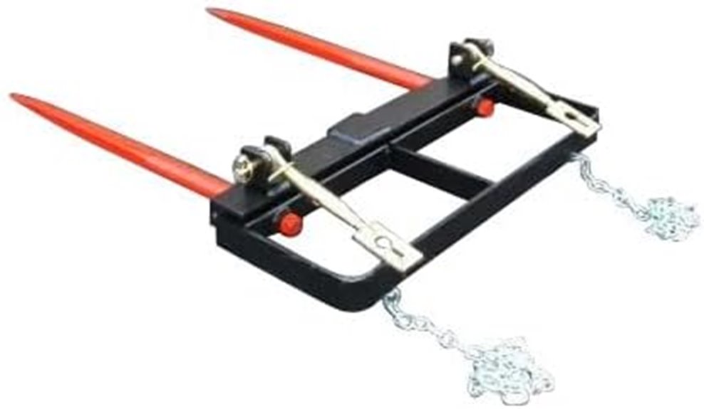 front loader bale spear