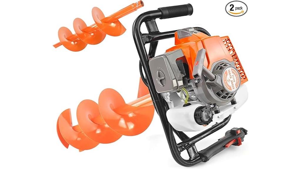 gas powered earth auger