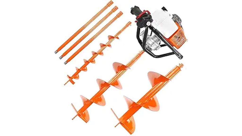 gas powered earth auger