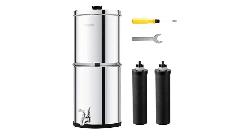 gravity fed water filtration