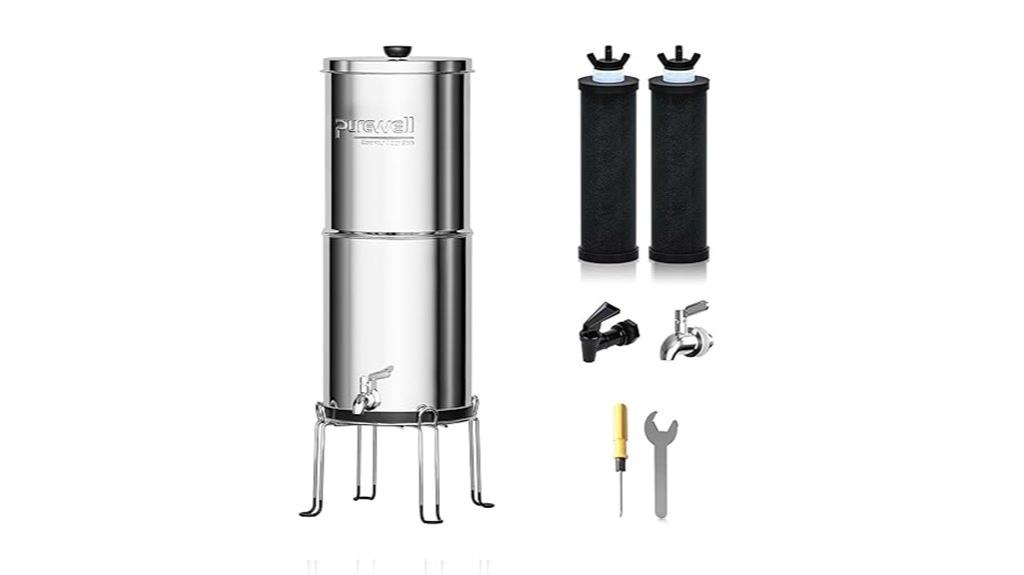 gravity water filter system