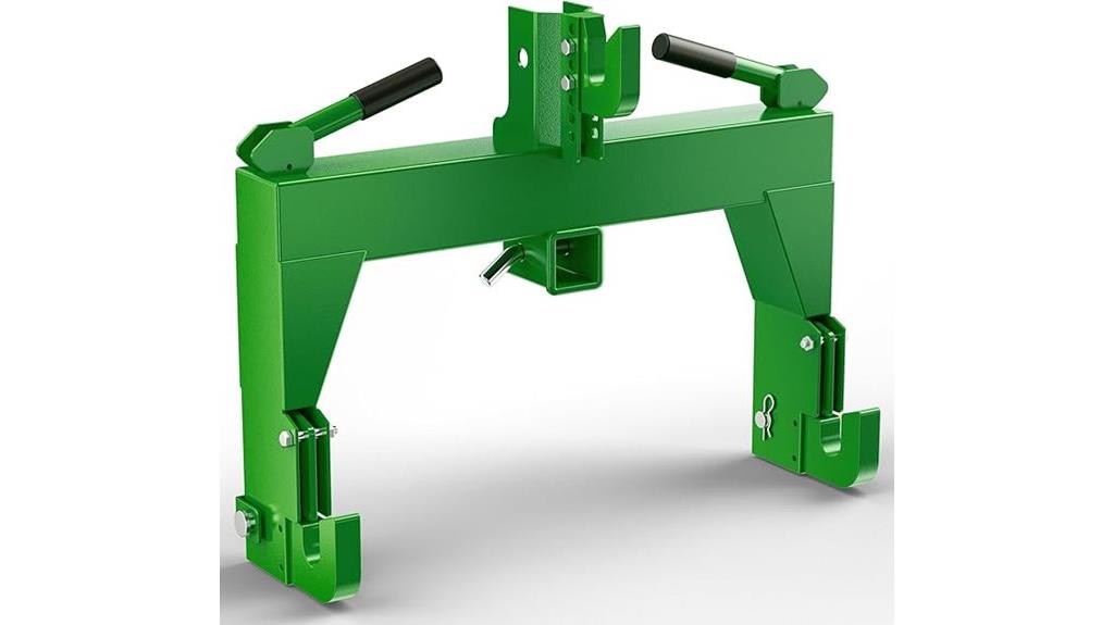 green tractor quick hitch