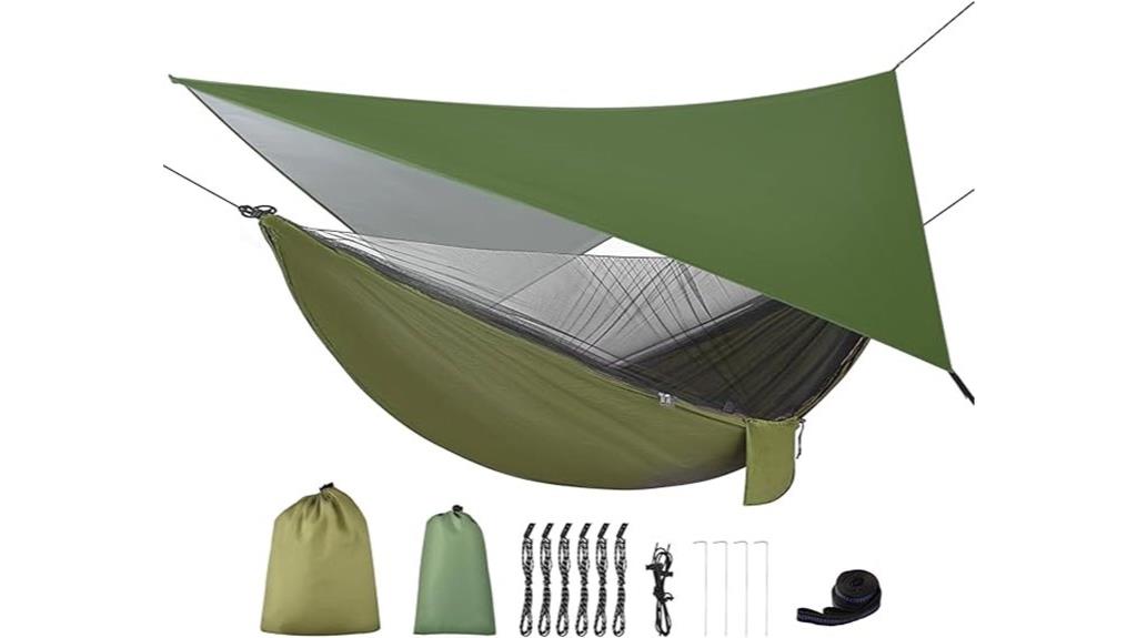 hammock with rain cover