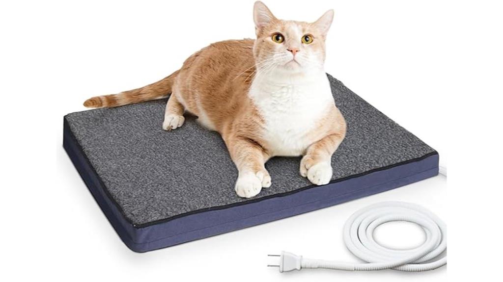 heated pet bed outdoors