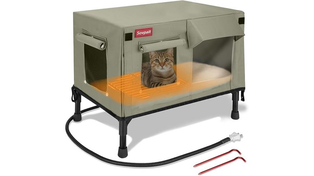 heated waterproof cat shelter