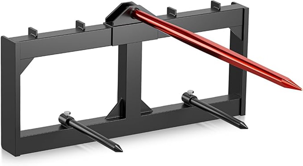heavy duty bale fork attachments