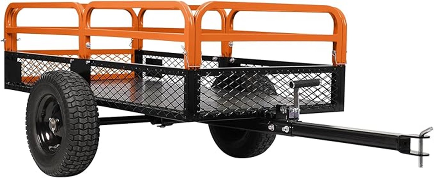 heavy duty steel dump cart