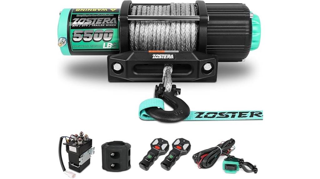 heavy duty synthetic rope winch