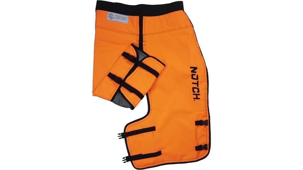 hi vis orange chainsaw chaps