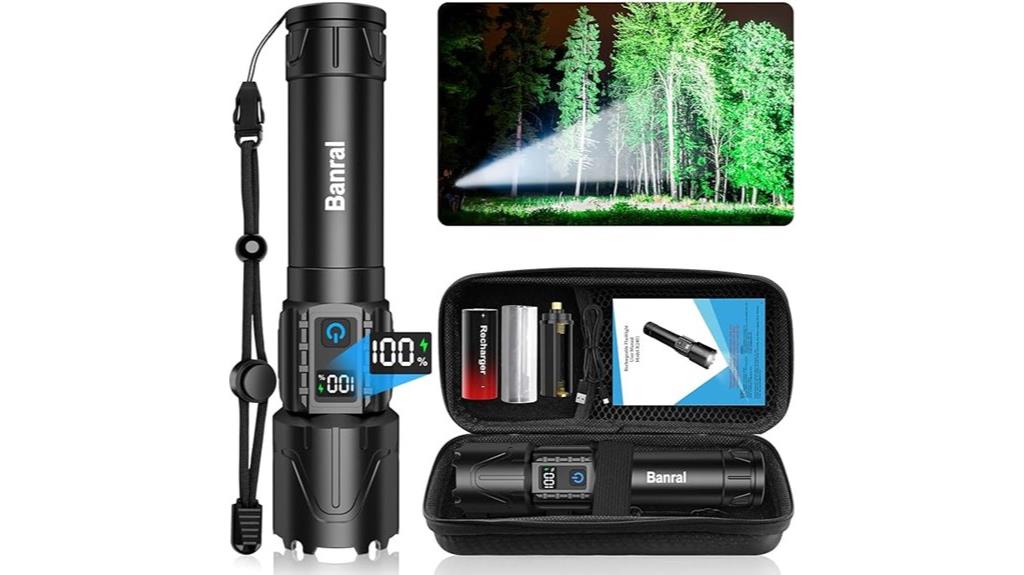high lumen rechargeable flashlights