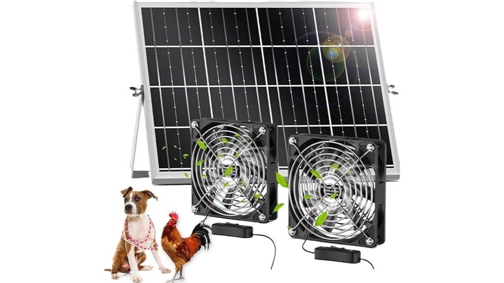 high power solar fan