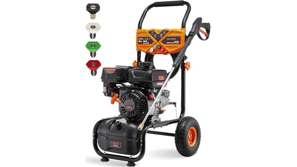 high pressure gas washer