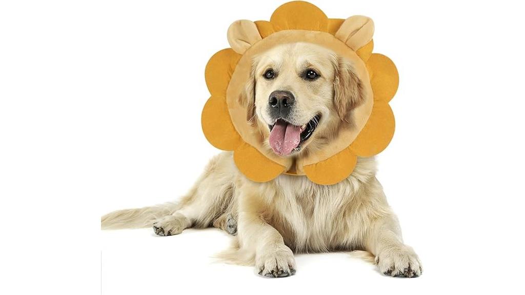 inflatable brown lion collar