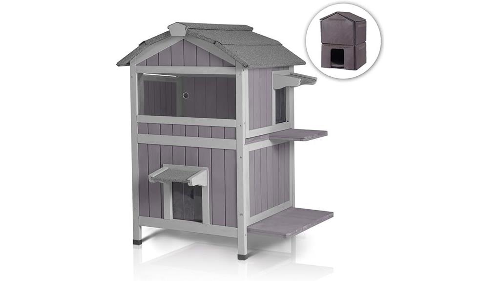 insulated winter outdoor cat house