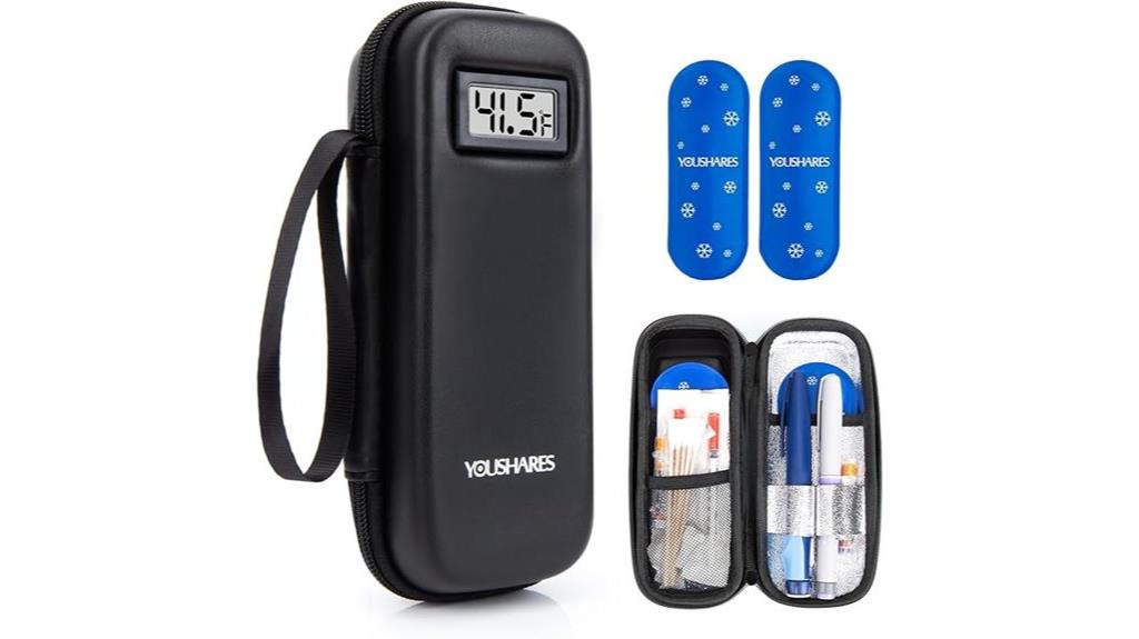 insulin cooler with display