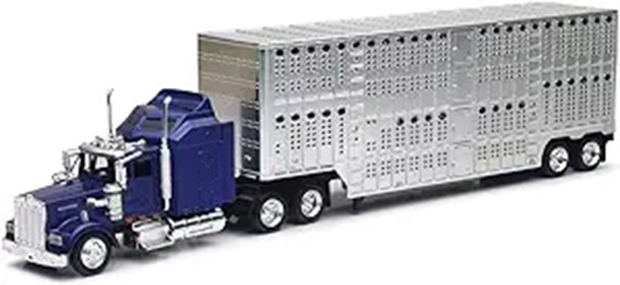 kenworth w900 livestock trailer