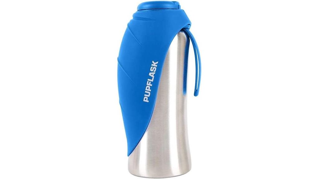 large stainless steel dog water bottle