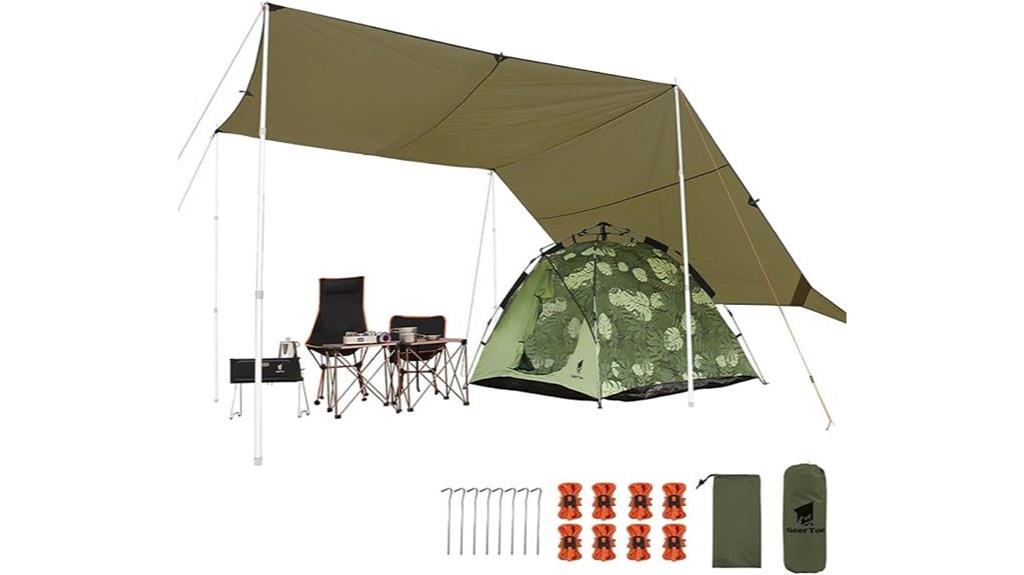 large waterproof camping tarp