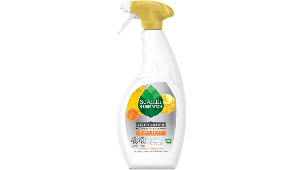 lemon citrus disinfectant spray