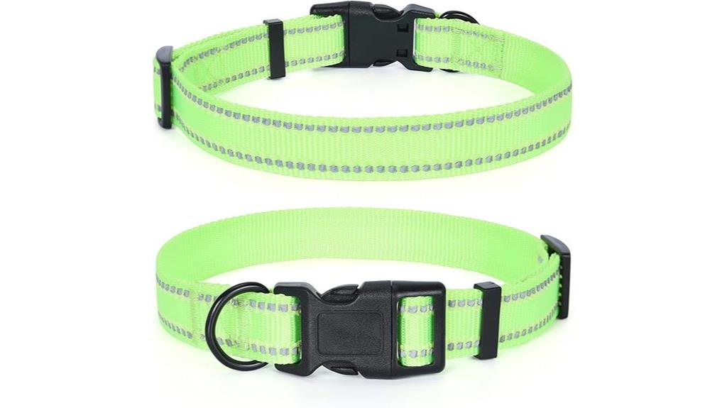 lime reflective night collar