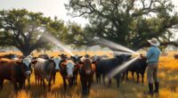 livestock cooling in heat
