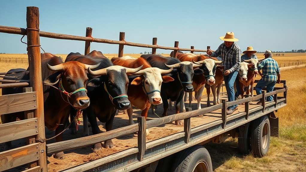 livestock health monitoring during transit